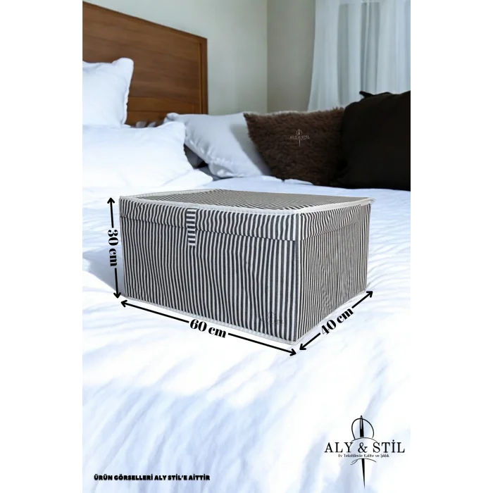 Oyuncak 2 Adet - Kapaklı Çok Amaçlı Hurç Kutu Mega 60x40x30 cm (Çamaşır, Oyuncak, Saklama ve Düzenleme İçin)