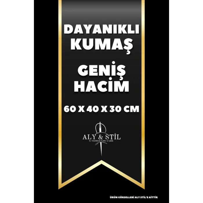 Oyuncak 2 Adet - Kapaklı Çok Amaçlı Hurç Kutu Mega 60x40x30 cm (Çamaşır, Oyuncak, Saklama ve Düzenleme İçin)