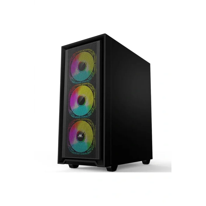 Genel Ürün PowerBoost PB-P802AB 650w 80+ Bronze USB 3.0, ATX Mesh, RGB fan Siyah Kasa