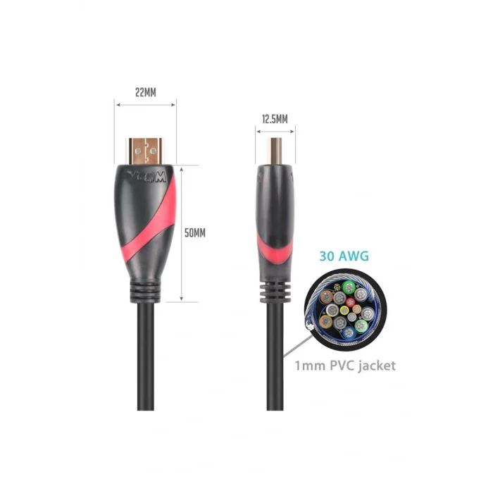 Genel Ürün CG525-R-40.0 Siyah 40MT 1.4V Hdmi-M-Hdmi-M Kablo