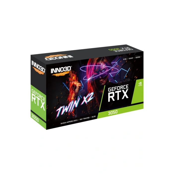 Genel Ürün Nvidia Geforce Rtx3050 Twin X2 8gb 128bit Gddr6 Ekran Kartı N30502-08d6-1711va41