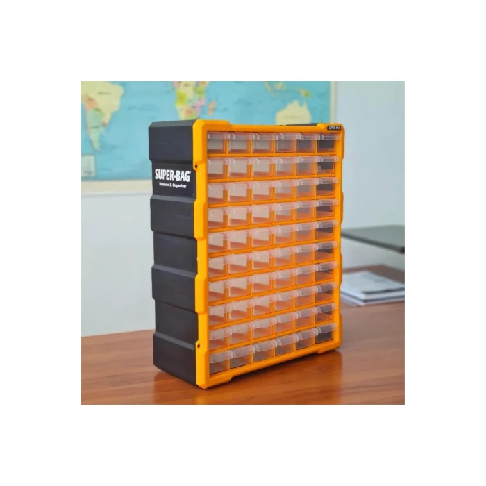 Genel Ürün Monoblok Çekmece Seti Hobi Boncuk Vida Dübel Avadanlık Organizer 60 Çekmeceli