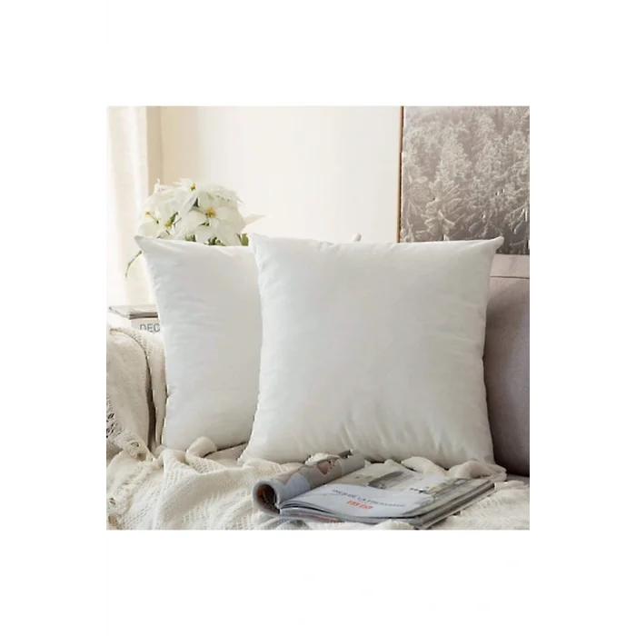 Genel Ürün 2 Adet Ultra Dolgun Kare Kırlent Iç Yastık - 7 Farklı ticaretjet sünger Parçacık Dolgu Vakum Ambalaj