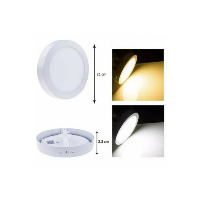 Genel Ürün Sıva Üstü Led Spot 25W Beyaz Yuvarlak 6500K CT-5271-B
