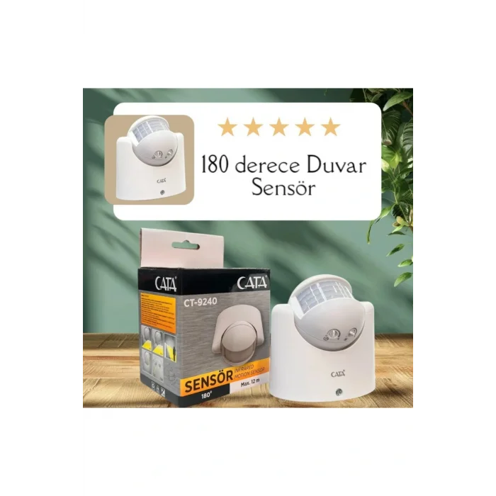 Genel Ürün 180° DUVAR TİPİ HAREKET SENSÖRÜ (1200w)