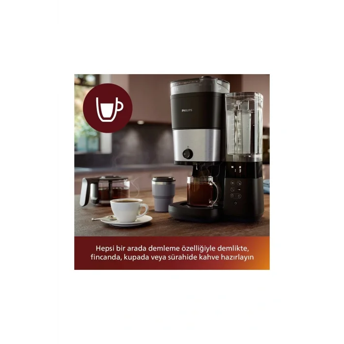 Genel Ürün Hd7900/01 All-in-1 Brew Öğütücülü Filtre Kahve Makinesi