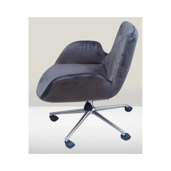 Genel Ürün Çalışma Koltuk 90218 Dökme Sünger Amortisörlü Nikelaj Çelik Ayak Teker El Yapım