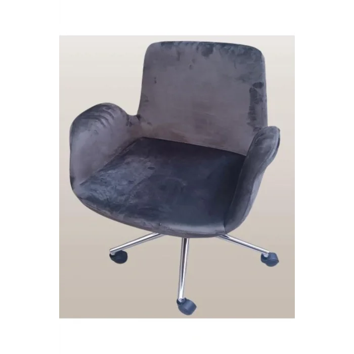 Genel Ürün Çalışma Koltuk 90218 Dökme Sünger Amortisörlü Nikelaj Çelik Ayak Teker El Yapım