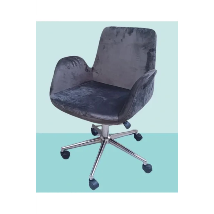 Genel Ürün Çalışma Koltuk 90218 Dökme Sünger Amortisörlü Nikelaj Çelik Ayak Teker El Yapım