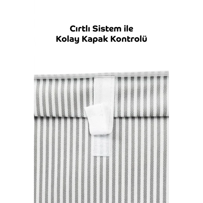 Genel Ürün 3 Adet - Kapaklı Çok Amaçlı ( Çamaşır-saklama-düzenleme Vb.) Hurç, Kutu Mini 40x30x26