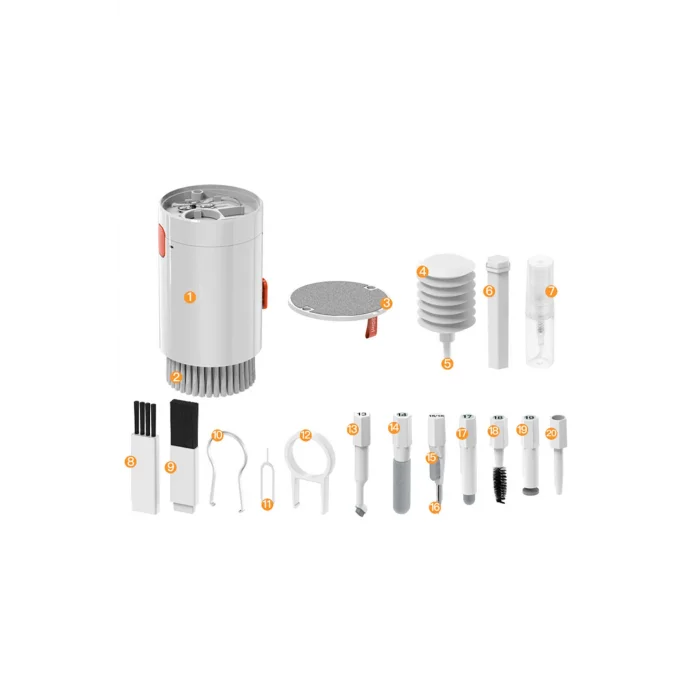 Genel Ürün Telefon, Kamera  Klavye Temizleme Kiti 20 in 1 Çok Fonksiyonlu Elektronik Cihaz Temizlik Kiti