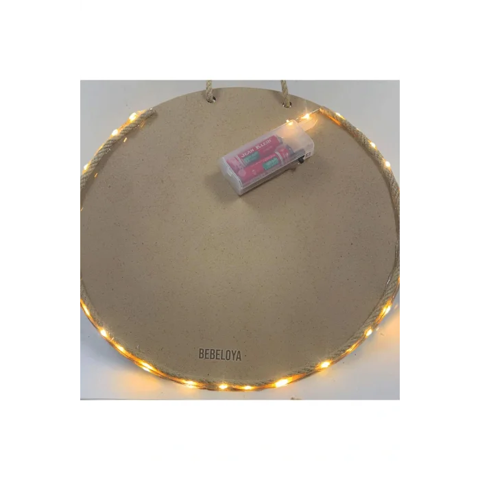 Genel Ürün Yılbaşı Led Işıklı Kapı Süsü Yeni Yıl Kardan Adam Ahşap Üzeri Baskı Hediyelik