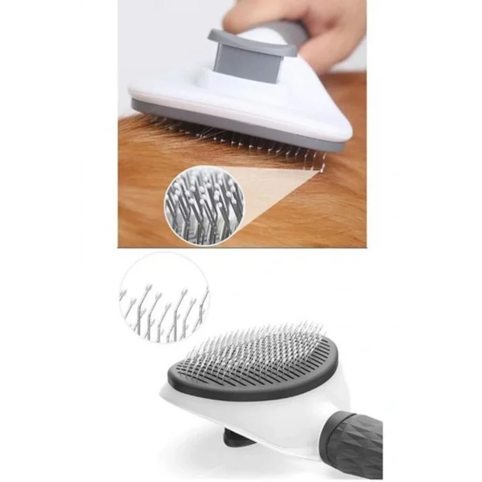 Genel Ürün Otomatik Temizlenen Tuşlu Evcil Hayvan Kedi Köpek Tüy Toplayıcı Basmalı Tarak