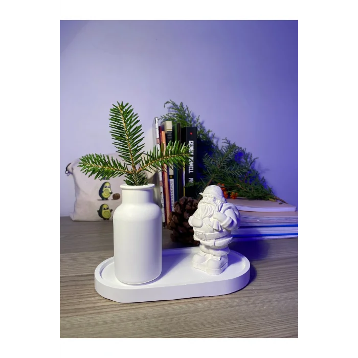 Biblo Tabak& Bohem Tarzı Düz Vazo & 3lü set Dekoratif Obje, Dekoratif Eşya, Mumluk, Biblo