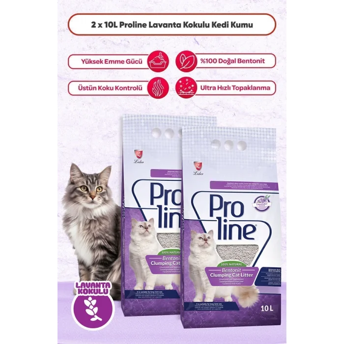 Genel Ürün Lavanta Kokulu Kedi Kumu 2x10 Lt ( 2 Adet 10 Lt )