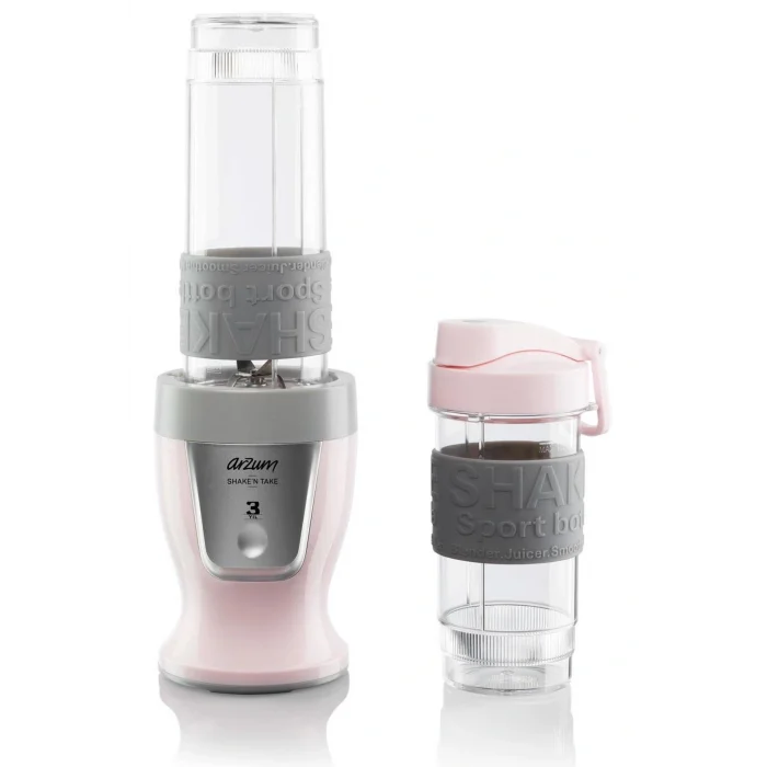 Genel Ürün AR1032 Shaken Take Kişisel Smoothie Blender, Candy (300 W, 2 Adet Şişe)