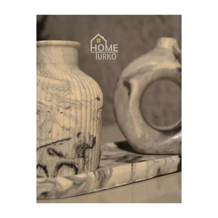 Biblo Üçlü Süs Takım, Vazo,  Ev Dekorasyon ürünü, Hediyelik Ev Eşyası, Biblo Süs, Bohem tarz Süsler, Biblo