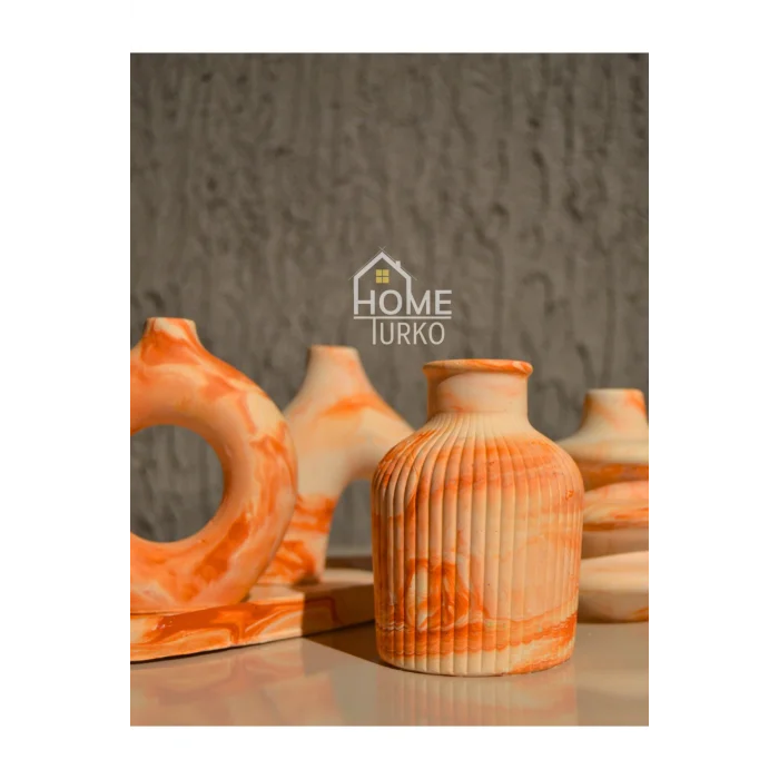 Biblo Beşli Süs Takım, Vazo,  Ev Dekorasyon ürünü, Hediyelik Ev Eşyası, Biblo Süs, Bohem Süsler, Biblo