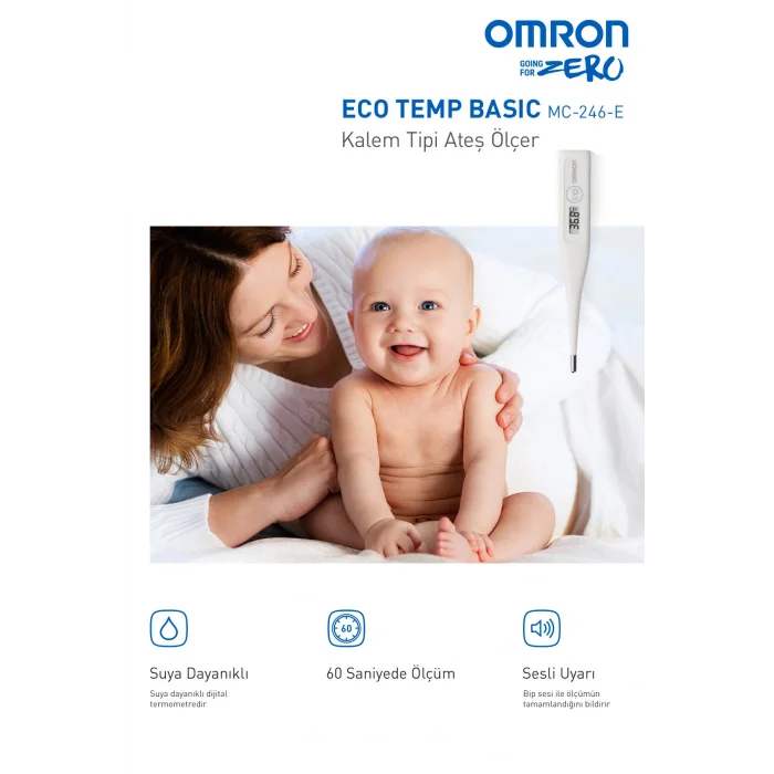 Genel Ürün Eco Temp Basic, Suya Dayanıklı Beden Tipi Ateş Ölçer