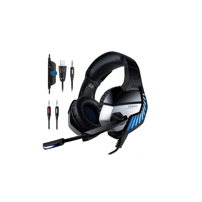 Genel Ürün Onıkuma K1-b Led Pc, Ps4, Xbox One, Ipad Ve Dizüstü Bilgisayar Için Mikrofonlu Stereo Oyun Kulaklığı
