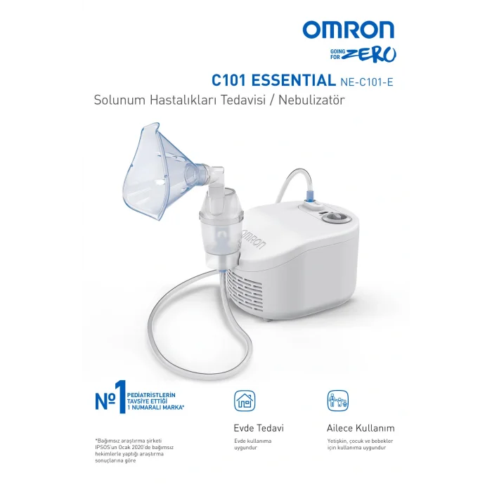 Genel Ürün C101 Essential, Tüm Ailenin Kullanımına Uygun Nebulizatör