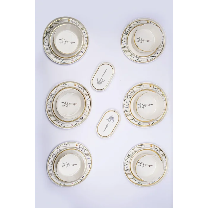 Genel Ürün Botanical (DESEN4) Yemek Takımı 6 Kişilik 20 Parça