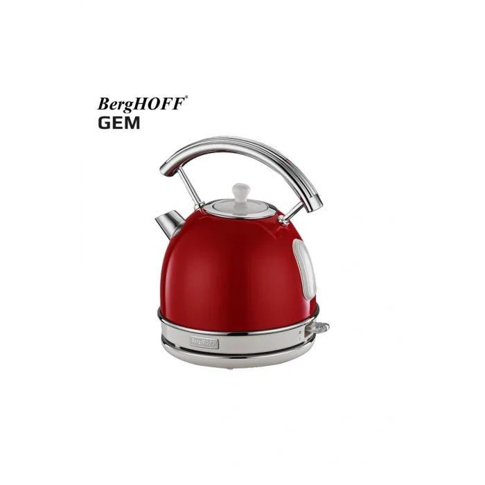 Genel Ürün Gem Retro 1.7 Litre Kırmızı Yuvarlak Su Isıtıcısı