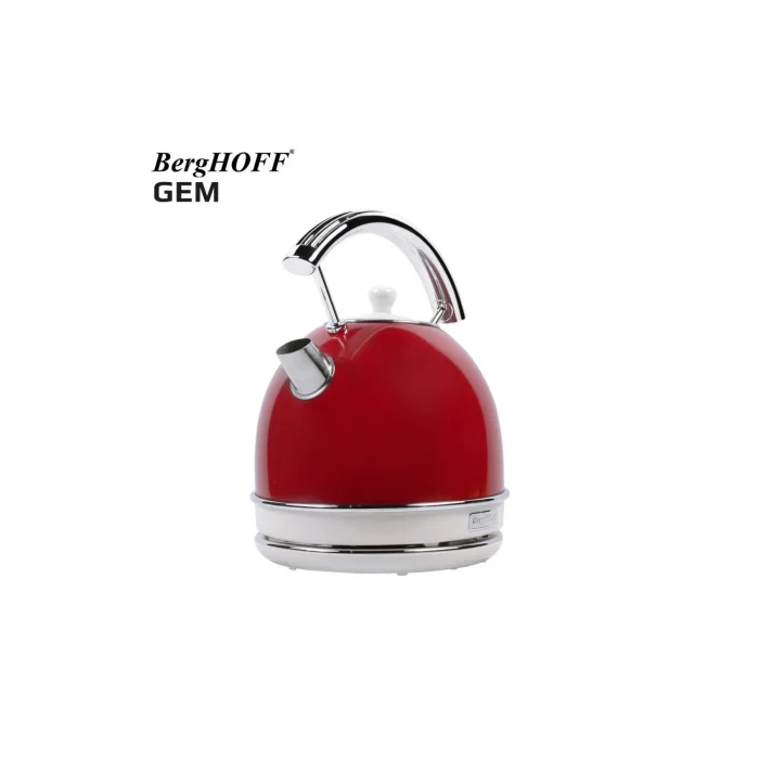 Genel Ürün Gem Retro 1.7 Litre Kırmızı Yuvarlak Su Isıtıcısı