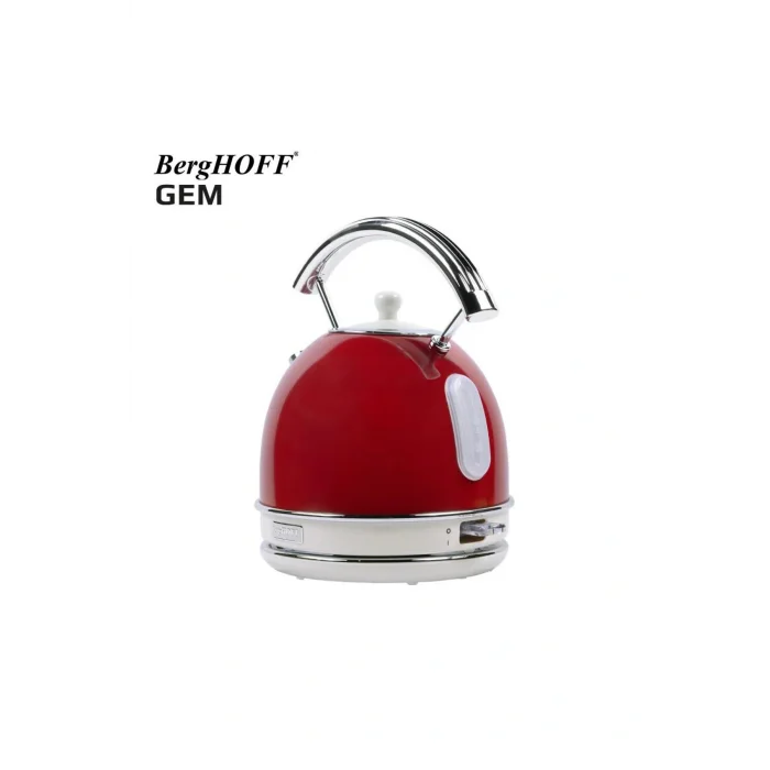 Genel Ürün Gem Retro 1.7 Litre Kırmızı Yuvarlak Su Isıtıcısı