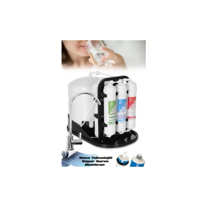 Genel Ürün S-Max 10 Aşamalı 12 Lt Metal Tanklı Süper Sarım Membran Teknolojili Mineralli Su Arıtma Cihazı