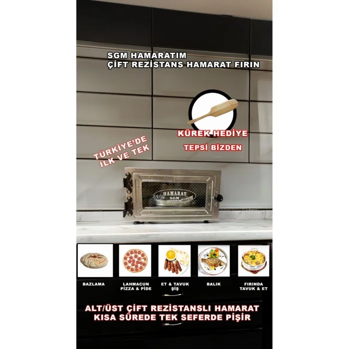 Genel Ürün Çift Rezistans Hamarat Fırın (BAZLAMA , PİDE , LAHMACUN , BALIK , TANDIR , KEBAP V.S.)
