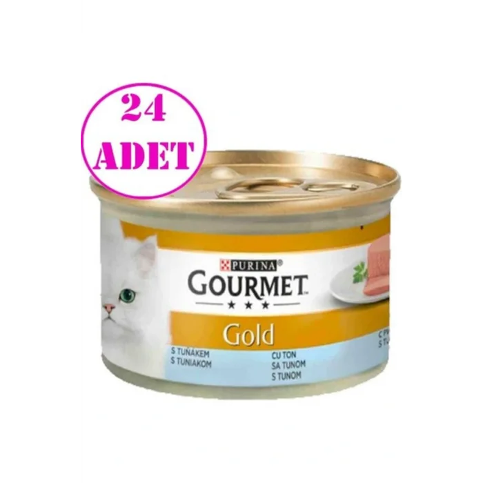 Genel Ürün Gold Kıyılmış Ton Balıklı Kedi Konservesi 85 gr 24 Adet