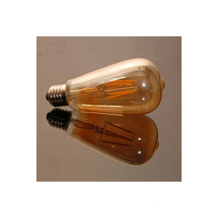 Genel Ürün 8w E27 Amber Renk Rustik Led Ampul Ct-4290
