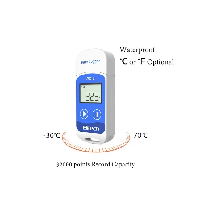 Genel Ürün Ech Rc-5 Sıcaklık Kayıt Cihazı Datalogger Data Logger Rc 5