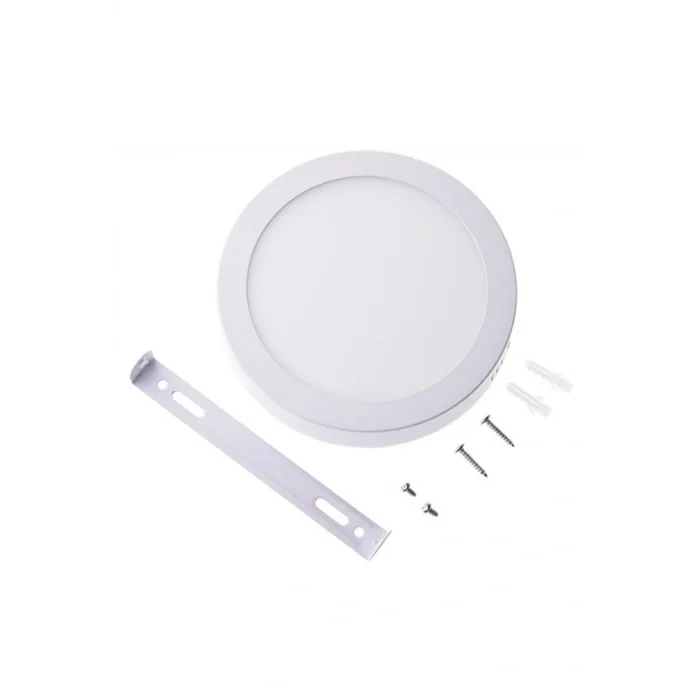 Genel Ürün 30 Watt Panel Led Armatür Sıva Üstü Yuvarlak Ct 5273 Beyaz Işık 6400k Alüminyum Kasa