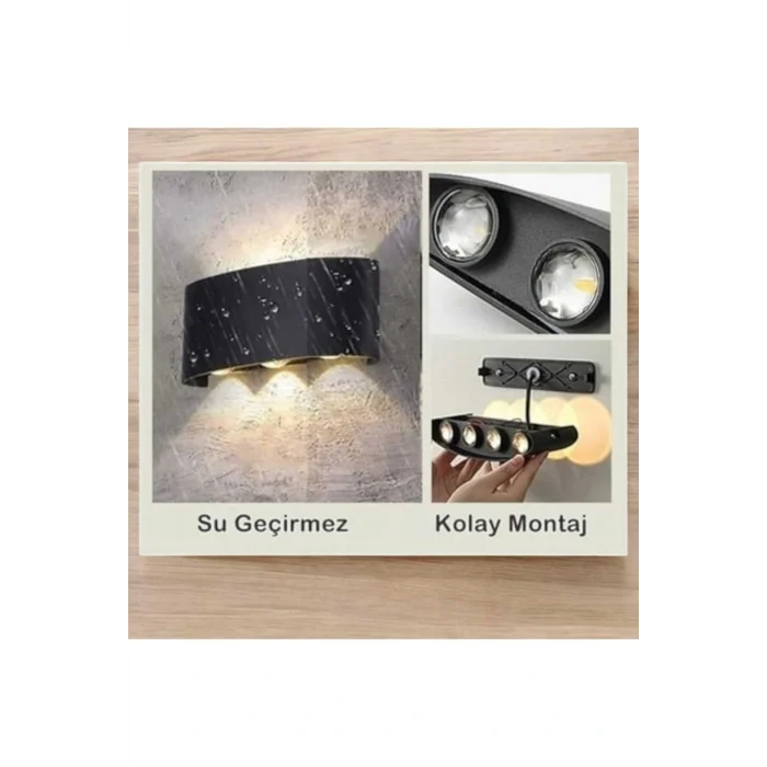 Genel Ürün Haiti 10w led aplik ıp65 ct-8011 günışığı 3000k