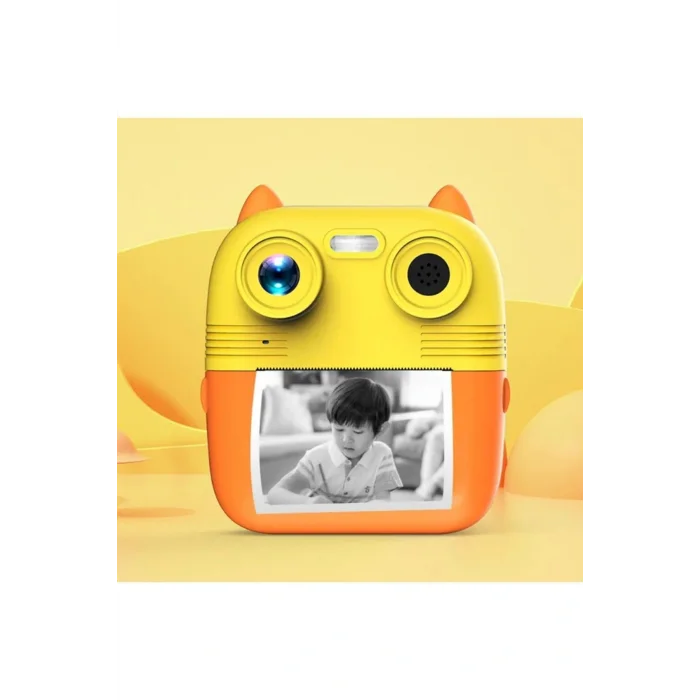 Genel Ürün Çocuklar İçin Anında Baskı 1080P Hd Mini Kamera  Şarj Edilebilir Şipşak Fotoğraf  Makinesi
