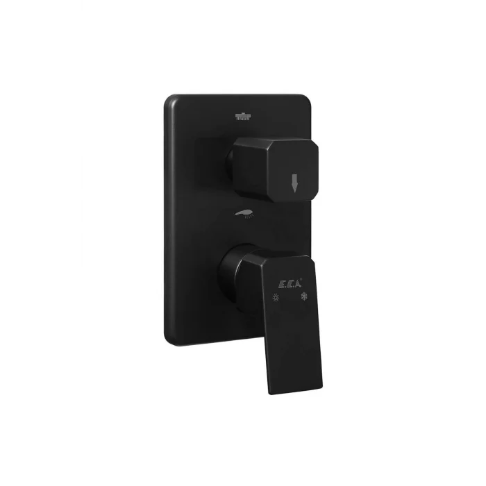 Genel Ürün Tiera Ankastre Banyo Bataryası Sıva Üstü Grubu Mat Siyah - 2 Yollu 102167235C1-KDE