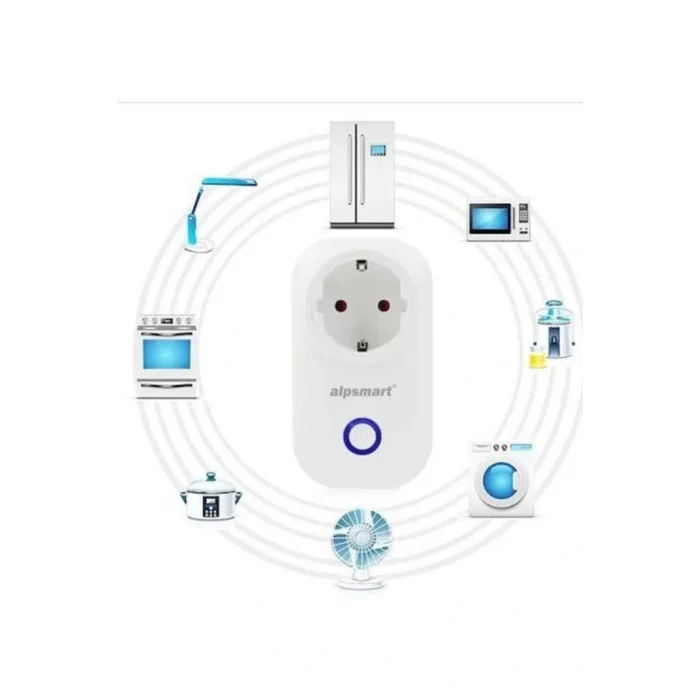 Genel Ürün AS816 EU Wifi Akıllı Priz Uzaktan Kontrollü Tuya App Destekli 16A