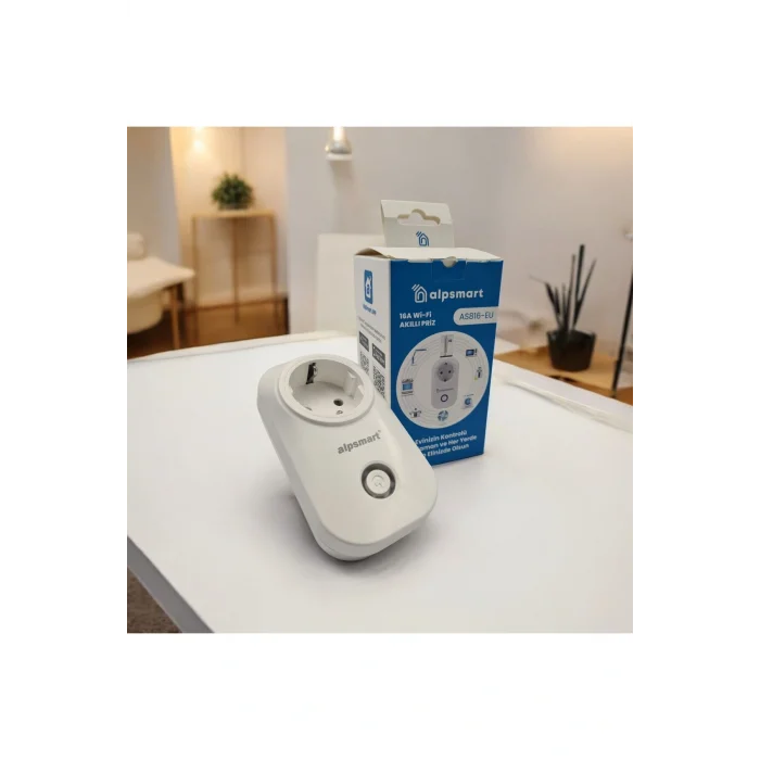 Genel Ürün AS816 EU Wifi Akıllı Priz Uzaktan Kontrollü Tuya App Destekli 16A