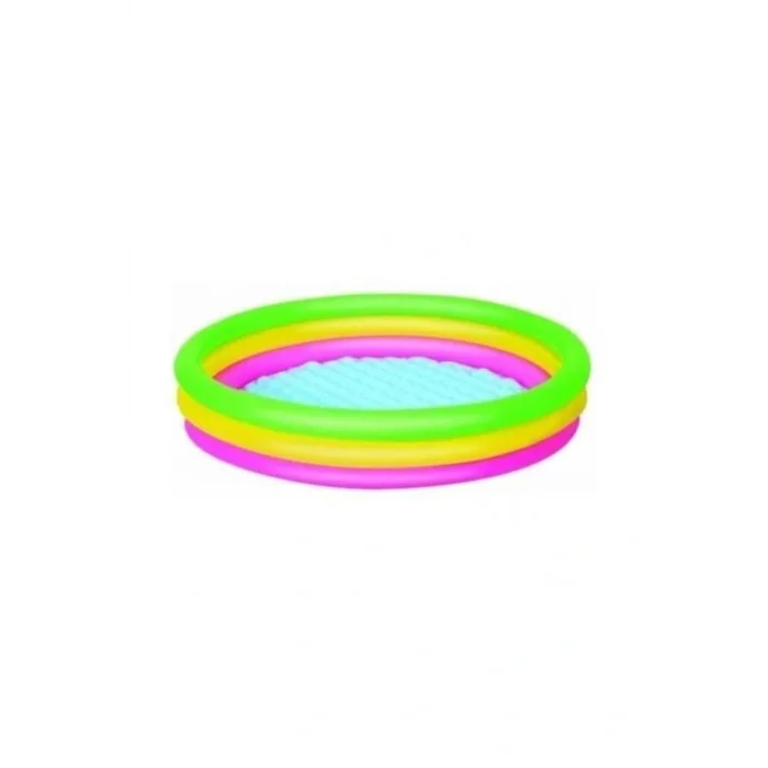Genel Ürün 3 Halkalı Renkli Yumuşak Tabanlı Havuz 102 * 25 Cm