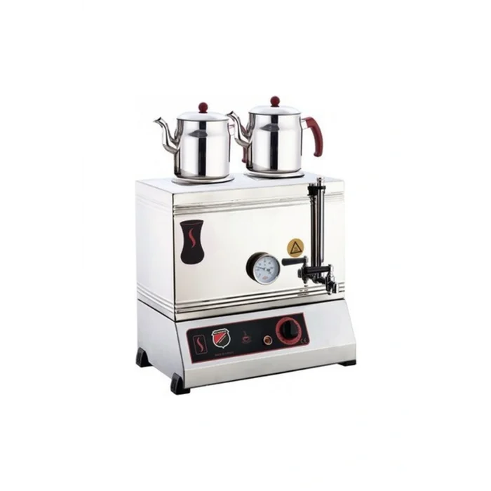 Genel Ürün Işıkgaz Elektrikli Çay Ocağı Kapaklı ve Kaynaklı 2 Demlikli Ekonomik 30luk