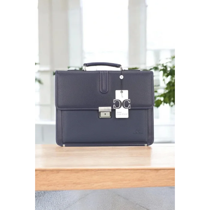 Genel Ürün Lacivert Klasik Evrak Model Erkek 15.6 inç Laptop Çantası