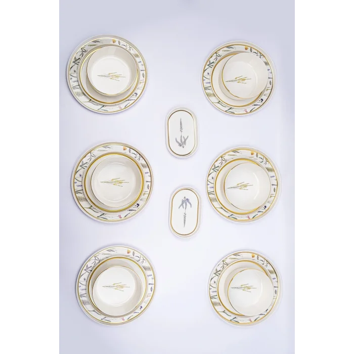 Genel Ürün Botanical (desen3) Yemek Takımı 6 Kişilik 20 Parça