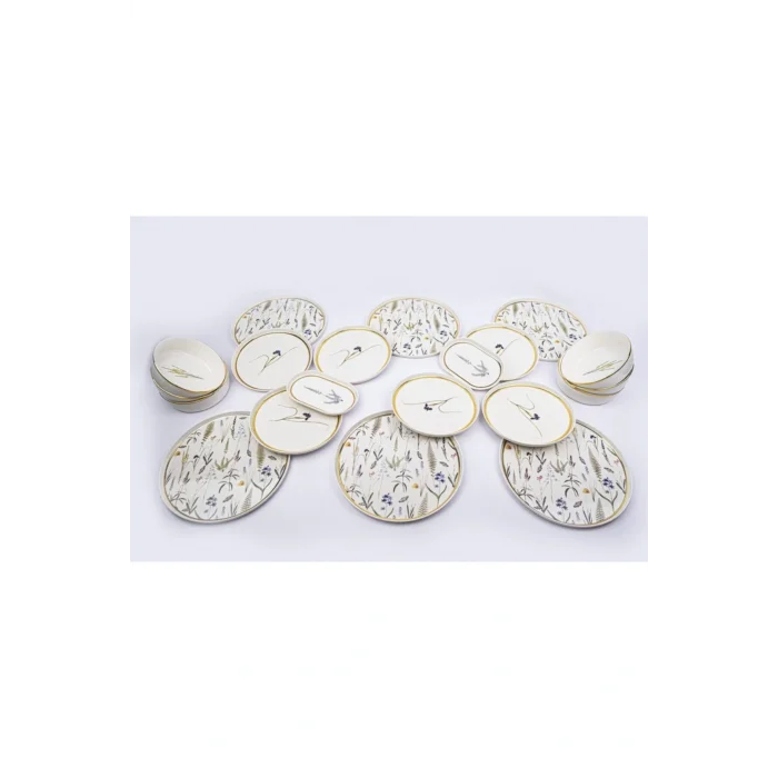 Genel Ürün Botanical (desen3) Yemek Takımı 6 Kişilik 20 Parça