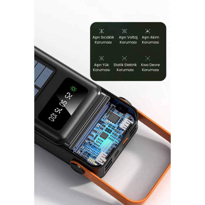 Genel Ürün Güneş enerjili 80.000mAh powerbank – Uzun Ömürlü Powerbank