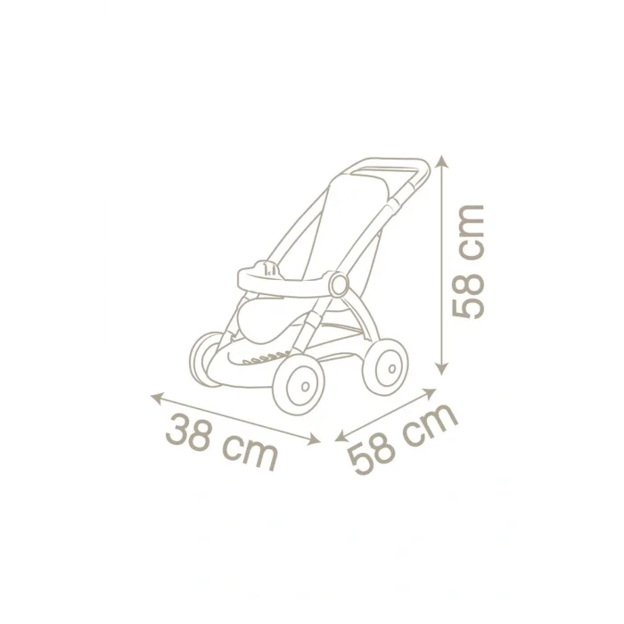 Oyuncak Baby Nurse Chulli Pop Oyuncak Bebek Arabası Leylak-gri 254018