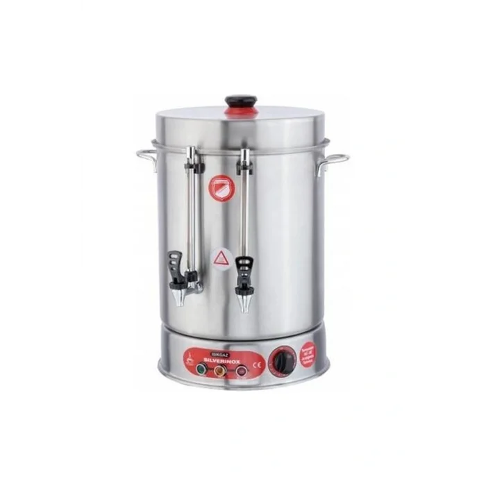 Genel Ürün Işıkgaz Sılverınox - Basmalı Metal Musluk 120 Bardak / 12 Lt Çay Makinesi