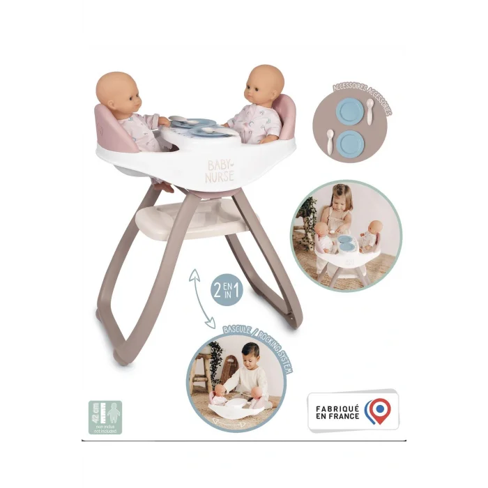 Oyuncak , 220371, Baby Nurse Oyuncak Ikiz Mama Sandalyesi, Eşya Koyma Haznesi, Baby Nurse Twin Highchai