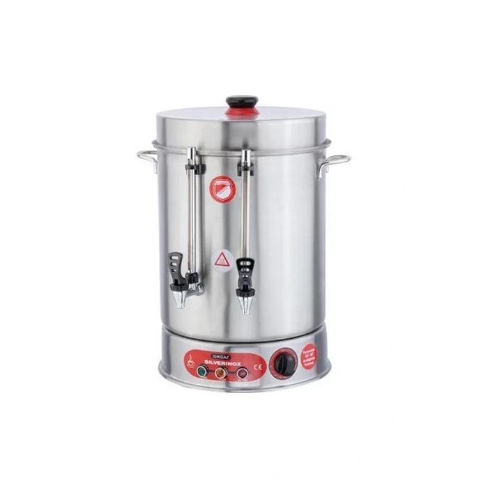 Genel Ürün Işıkgaz Silverinox Metal Musluklu Ses Ikazlı 400 Bardak Çay Makinesi